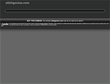 Tablet Screenshot of ollehgenius.com